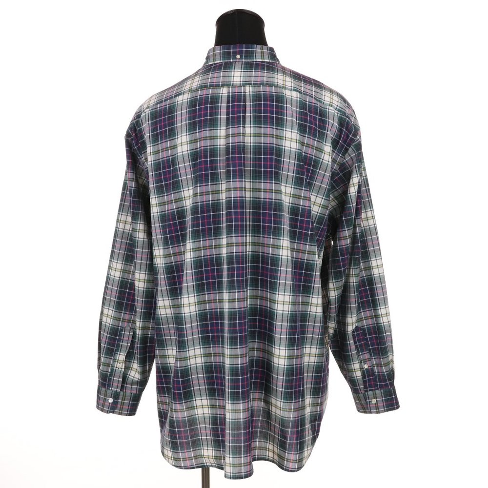 Ralph Lauren Long Sleeve Shirt Size 4XB Big - Green/Blue/White/Pink/Yellow Plaid - Picture 4 of 6